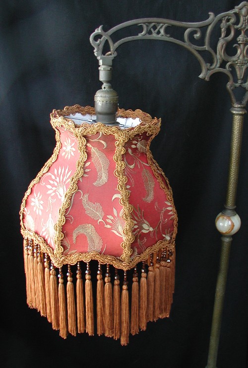 Victorian Bridge Lampshade / Vintage Lamp Shade